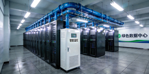 爱游戏绿色数据中心内部实景 - 高效冷却技术与节能设备展示