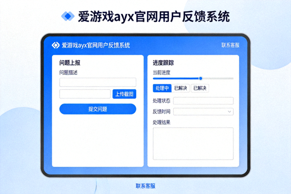 爱游戏ayx官网实时用户反馈系统界面截图 - 显示问题上报与进度跟踪流程