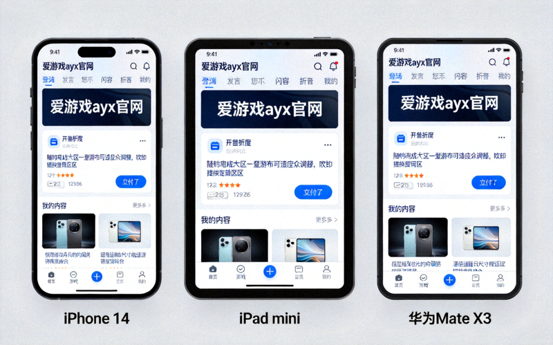 爱游戏ayx官网移动端自适应界面展示 - 在不同尺寸设备上的显示效果对比