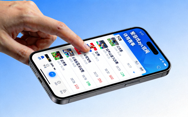 爱游戏ayx官网移动端手势操作演示 - 用户通过滑动手势浏览体育赛事