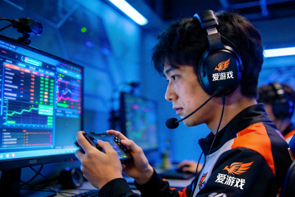 Cyber Phoenix队员佩戴爱游戏定制耳机进行训练
